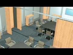 OEM ODM 柔軟な移動式隔壁 スライディング防音室隔壁