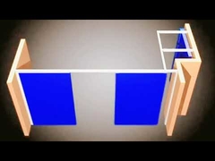 ギャラリー ハンキング モバイル パーティション ウォール ディスプレイボード モジュラー パーティション ウォール システム