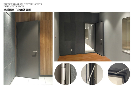 鉄鋼音響式 防火ドア 隔音 40dB 密閉 内部