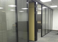 部屋ディバイダーのアルミニウム フレームはガラス オフィスの高い隔壁を和らげた